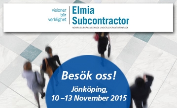 Elmia Subcontractor 10-13 november 2015