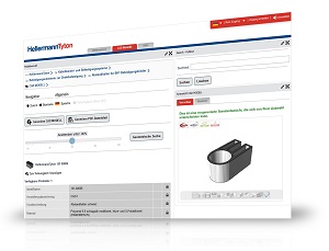 Skärmdump av CAD-systemet