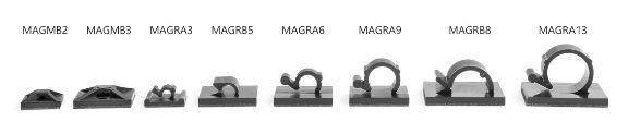 Magnetiska fästen och clips Familjebild
