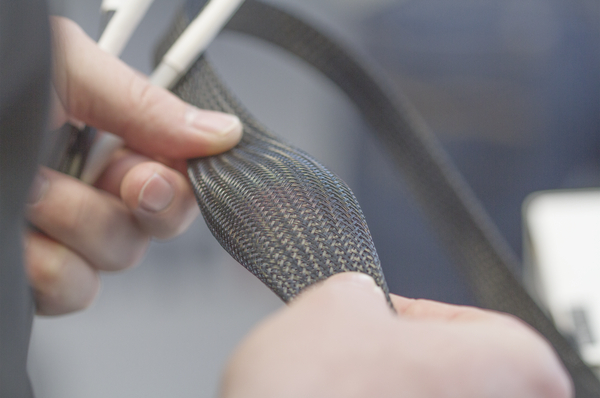 Flätad skyddsstrumpa i Polyester