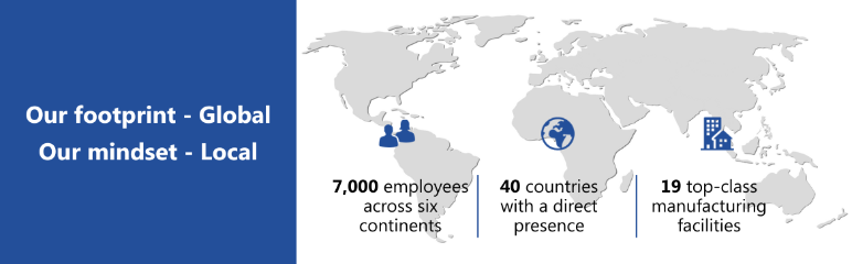 Där 7 000 personer i fler än 40 länder formar framtiden för kabelhantering. Drivs av 19 tillverkningsanläggningar i världsklass.