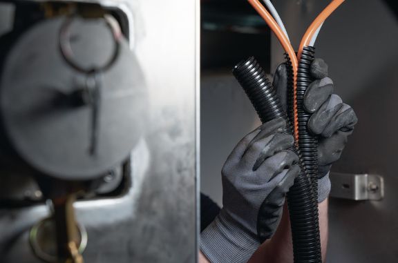 HelaGuard HG-DC korrugerade spiralslangar är idealiska för förinstallerade kablar