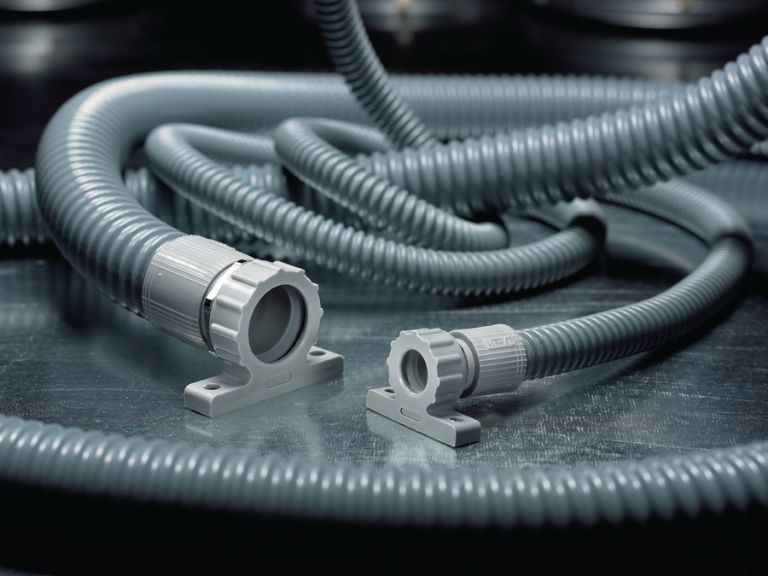 FlexiGuard spiralförstärkt skyddsslang är extremt flexibla och ger utmärkt mekaniskt skydd.