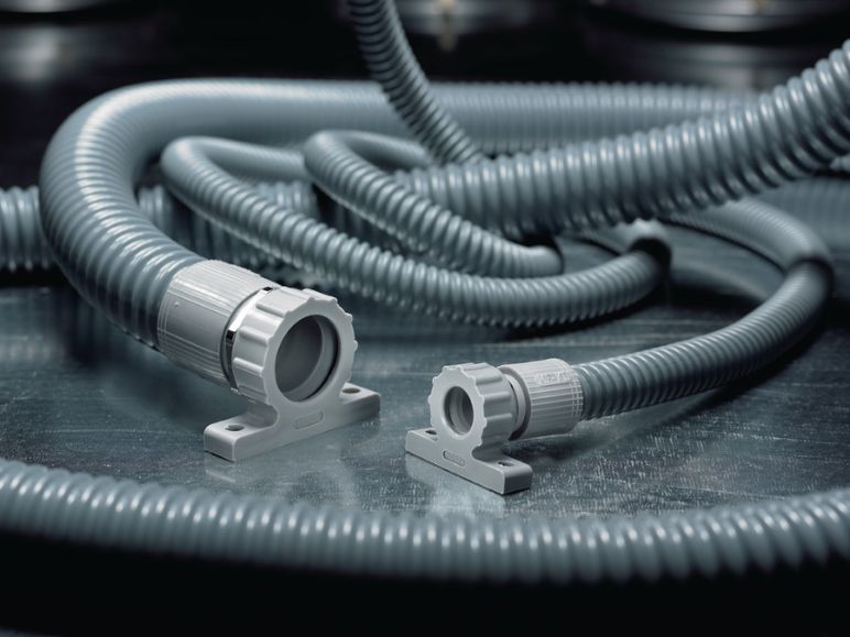 FlexiGuard spiralförstärkt skyddsslang är extremt flexibla och ger utmärkt mekaniskt skydd.