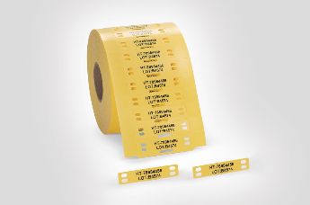 TIPTAG PU – UV-stabiliserad, gul: Identifieringsbricka för hög temperatur
