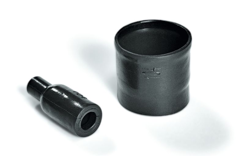 Flaskformer, MIL-stil - Helashrink 100-serien, med ribb