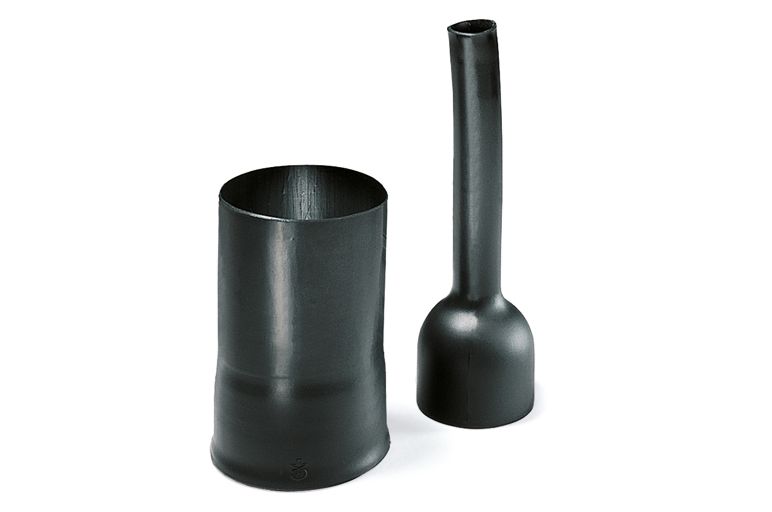 Lång utloppsform, VG-stil - Helashrink 130-serien, med ribb, låg profil