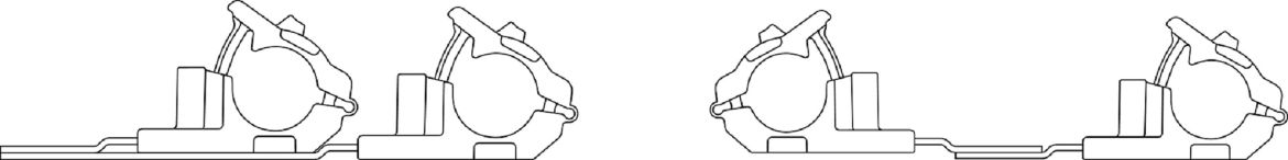 Kabelklämma Ratchet P-Clamp konfigurering