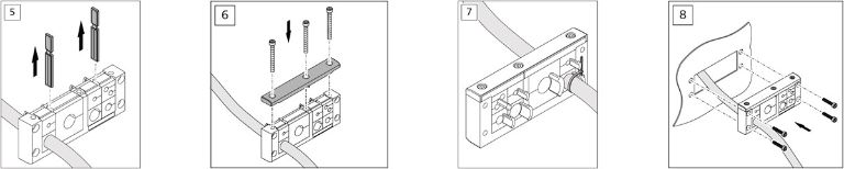 Hur man installerar kabelingångssystem VarioPlate steg 5 till 8