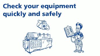 Digitised equipment testing with RFID