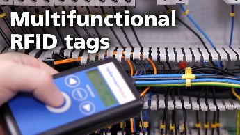 RFID tracking through cable ties with integrated tag