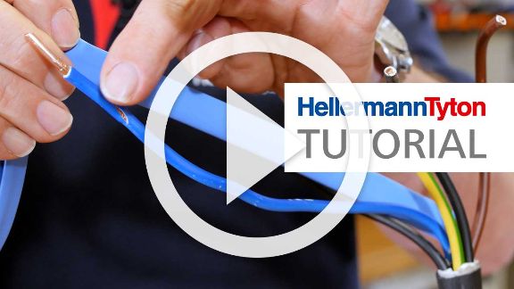 Tutorial video: Reparera skadade ledningar med färgade krympslangar