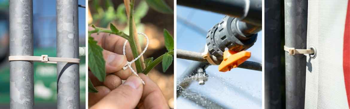 Biologiskt nedbrytbara buntband för olika användningsområden