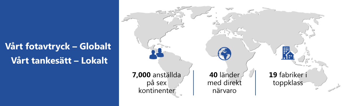Där 7 000 personer i fler än 40 länder formar framtiden för kabelhantering. Drivs av 19 tillverkningsanläggningar i världsklass.